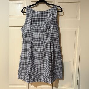 Adorable Black and White Checkered Dress with Bow